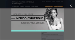 Desktop Screenshot of cliniquedupuy.com